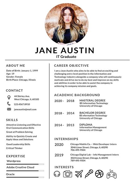 This professionally designed graphic designer resume template comes with a cover letter template along with a resume template. Basic Fresher Resume Template - Resume Examples Free