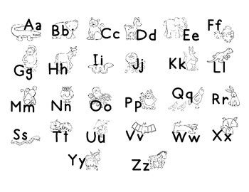 Print all alphabet worksheets and work with your preschooler. Zoo Animal Phonics Desk Reference by Keen on the Classroom ...