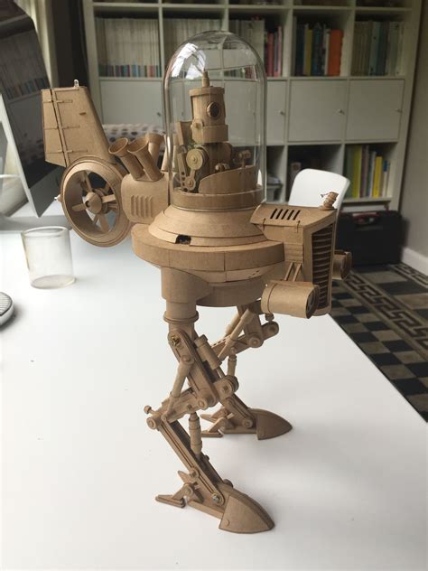 Project 2 Now Has Legs Cardboard Art Robot Sculpture Robot Art