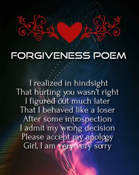 Forgiveness Poems