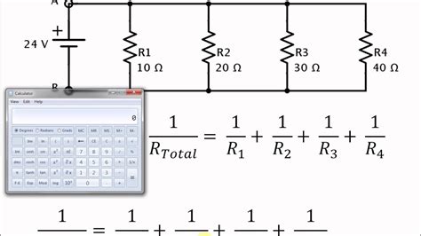 Find the resistance of each parallel section. Easy Calculator Method for Finding Total Resistance in a ...