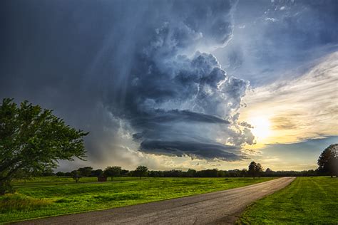 Storm Over Land High Resolution Photography