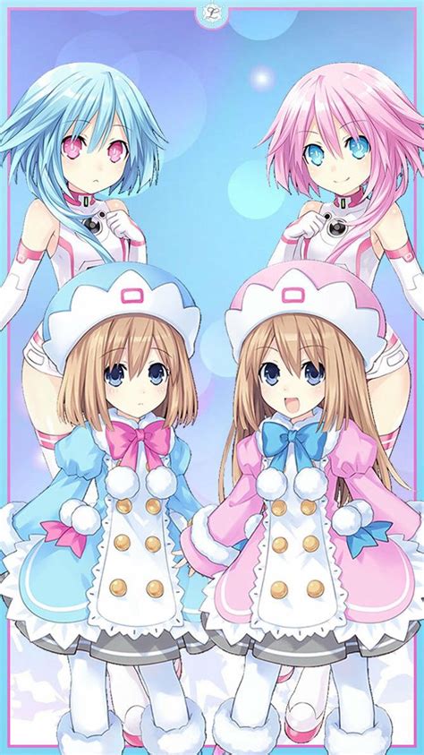 Rom And Ram White Sisters Hyperdimension Neptunia Anime Character Design Anime Character Design