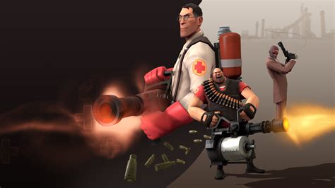 Tf2 Loading Screen With Red Medicheavy And Spy Team Fortress 2tf2