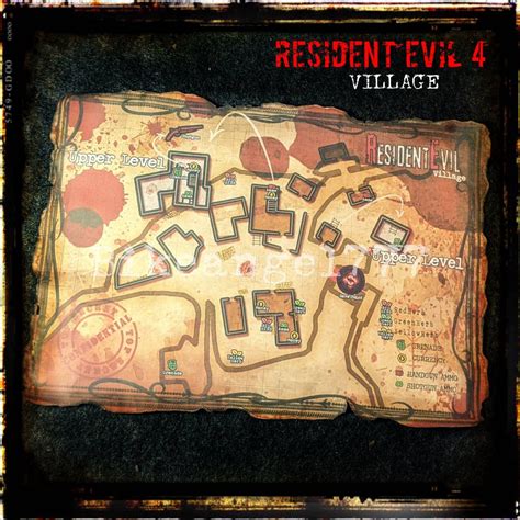 Resident Evil 4 Village Map Etsy