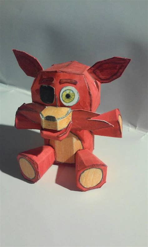 Fnaf Papercraft Foxy Plush Full Handmade By Paperlist On Deviantart
