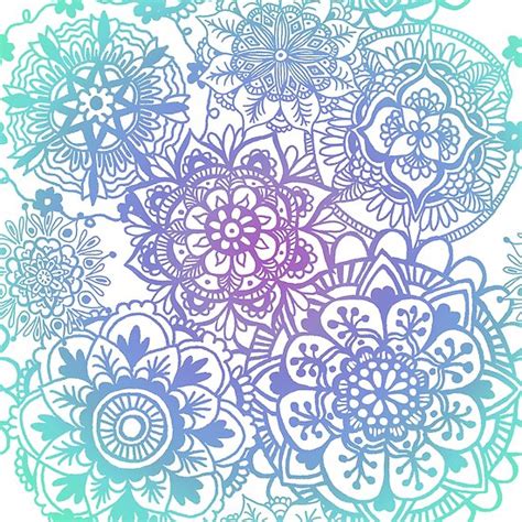 Pastel Mandala Pattern Poster By Julieerindesign Redbubble