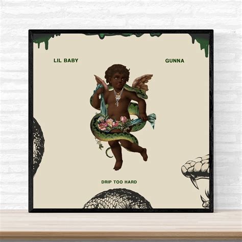 Lil Baby Drip Too Hard Music Album Cover Poster Print On