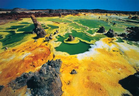 Dallol Ethiopia The Hottest Green Crater On Earth