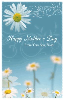 Mothers day is a prestigious day celebrated to pay honor and gratitude to all the mothers share happy mothers day messages out there. Happy Mother's Day from Her Son Greeting Card - Mother's ...