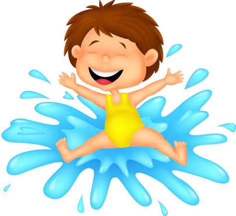 Best Cartoon Of The Girls In Wet Clothes Illustrations Royalty Free