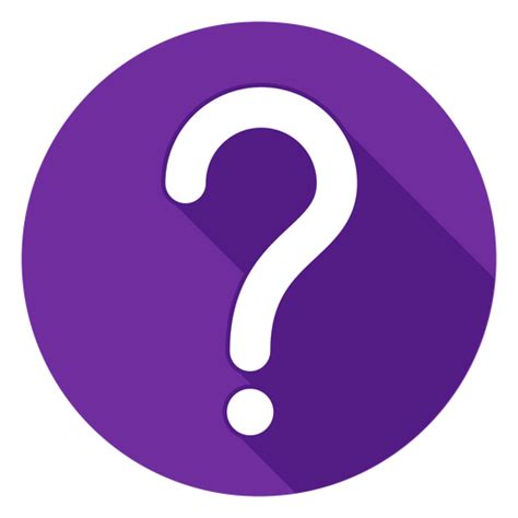 Purple Circle Question Mark Icon Transparent Png And Svg Vector File