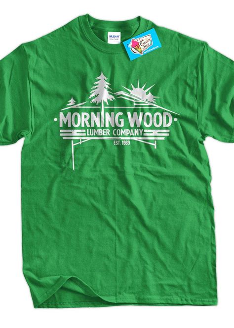 Ts For Guys Morningwood Lumber Company T Shirt Morning Wood Etsy