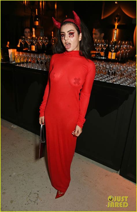 Charli Xcx Steps Out In See Through Dress For Halloween Event Photo Photos Just