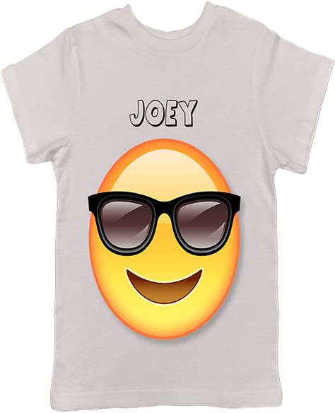 Download Hd Sunglasses Emoji T Shirt Emoji Transparent Png Image