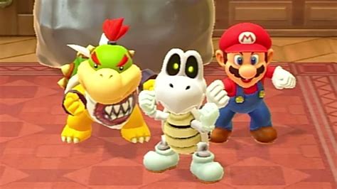 Super Mario Party Minigames Bowser Jr Vs Mario Vs Luigi Vs Dry
