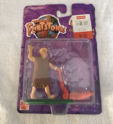 Flintstones Movie Barney Rubble Mowing Lawn Collectible Figurine Mattel