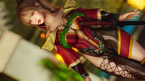 Grand Scarlet Kunoichi Outfit Sse By Paul Scott With Optional Heels