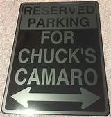 Photos of Personalized Reserved Parking Signs