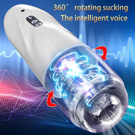 Male Masturbator Automatic Rotating Intelligent Voice Blowjob Cup
