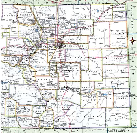 Map Of Colorado Counties And Cities Living Room Design 2020