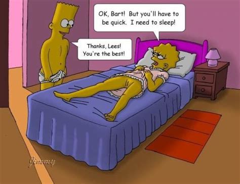 Rule 34 Bart Simpson Bed Brother And Sister Female Human
