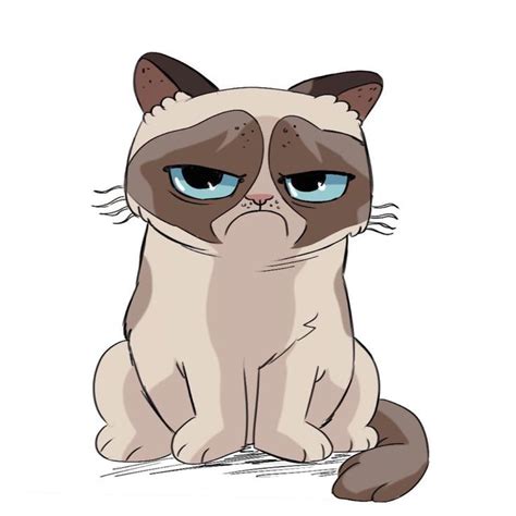 Resultado De Imagen Para Grumpy Cat Illustration In 2020 Grumpy Cat