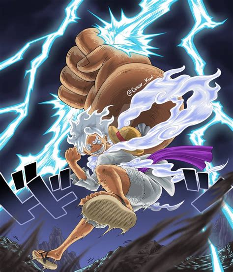 Luffy Gear 5 Thunder By Kiwideleste On DeviantArt Manga Anime One