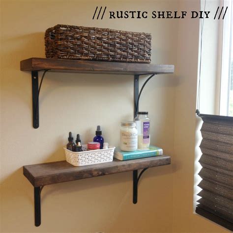 Robust and smart, the shelves were framed in a decorative. That Dad Dominic's Rustic Shelf DIY | That Mama Gretchen