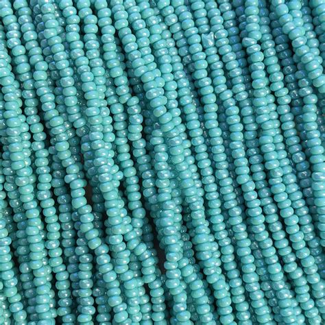 SIZE 11/0 #496 Green Turquoise Rainbow - Capital City Beads