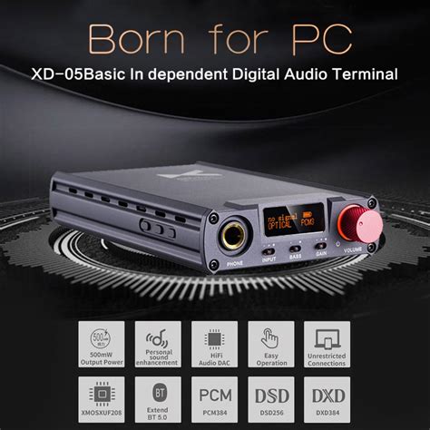 Xduoo Xd05 Basic Hi Fi Headset Amplifier Digital Audio Terminal Ak4490 Usb Dac Headphone Sound