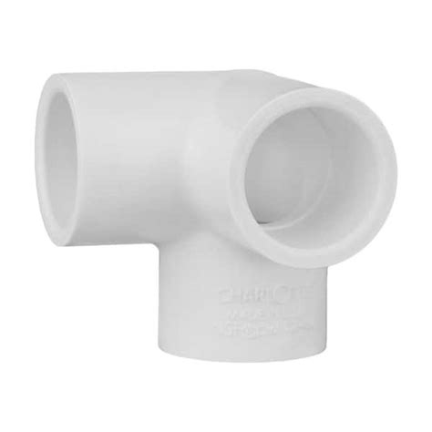 Charlotte Pipe 12 In Pvc Side Outlet 90 Degree S X S X S Elbow