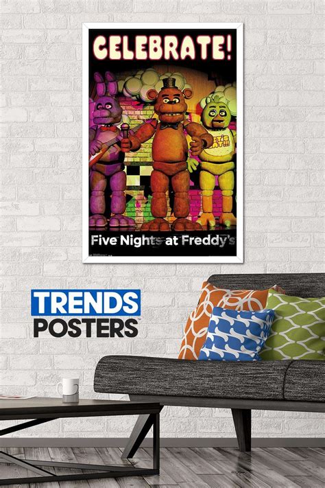 Five Nights At Freddys Celebrate Poster Ebay