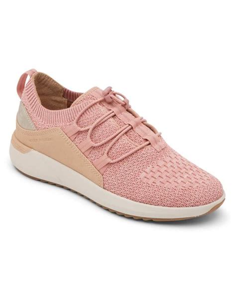 Rockport Canvas Cobb Hill S Skylar Bungee Sneakers In Pink Lyst