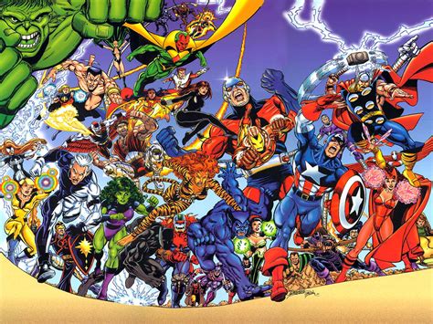 Able to leap* from building to building at a single bound! Мстители (Marvel Comics) — Википедия