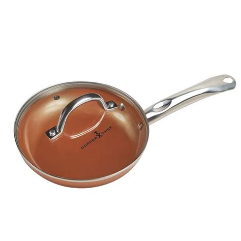 Copper Chef 12 Non Stick Frying Pan With Lid And Reviews Wayfair Copper Accessories Copper
