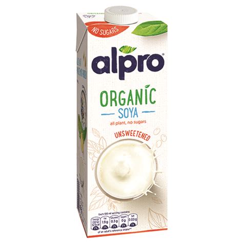 Alpro Soya Drink Unsweetened Organic 1 Litre Appleseeds Health Store