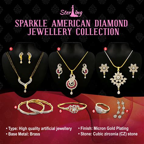 Buy Sparkle American Diamond Jewellery Collection By Sterling Online At