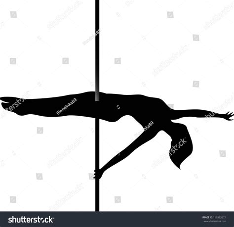 Black Silhouette Girl Dancing Striptease Stock Vector Royalty Free 119393671 Shutterstock