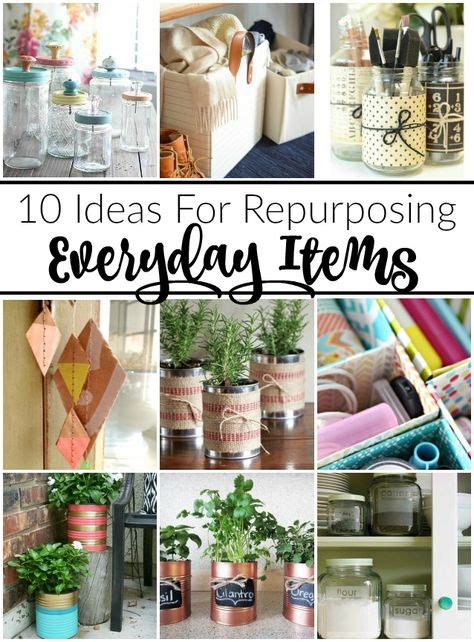 10 Ideas For Repurposing Everyday Items Recycled Decor Upcycled
