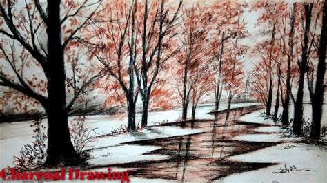Easy Charcoal Color Pencil Drawing Step By Step Charcoal Drawing
