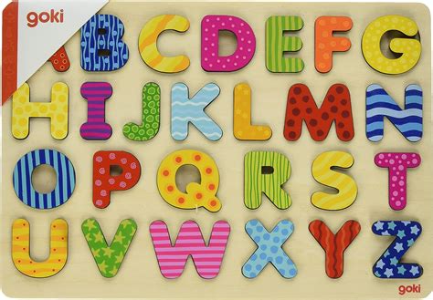 أحجية الحروف الأبجدية مع الأرقام من جوكي 26 قطعة Amazonae دمى وألعاب