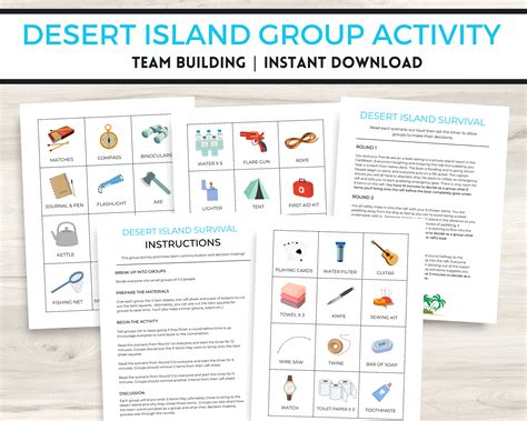 Desert Island Group Activity Team Building Activities Etsy