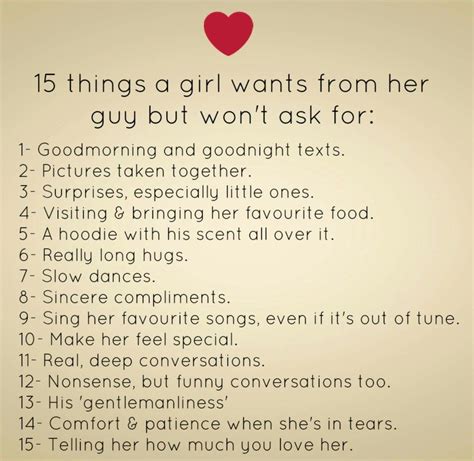 15 Things A Girl Wants From Her Guy But Wont Ask For Goodnight