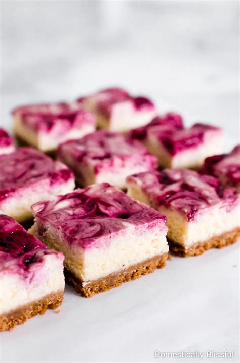 Mixed Berry Cheesecake Bars Domestically Blissful