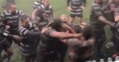 Violence Erupts During Welsh Rugby Derby Match As Mass Brawl Breaks Out Yards From Supporters