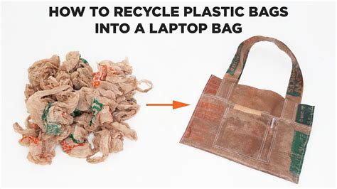 How To Recycle Plastic Bags Into A Laptop Bag Youtube