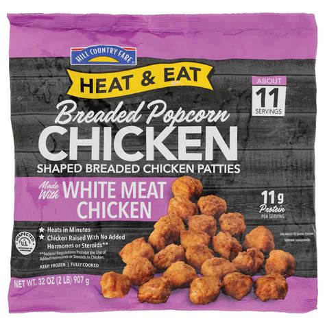 Hill Country Fare Heat And Eat Frozen Breaded Popcorn Chicken Shop