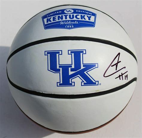 Tyler Herro Signed Full Size Kentucky Wildcats Logo Basketball Wcoa