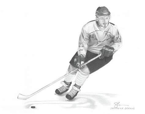 Hockey Player Drawing How To Draw A Hockey Player Step By Step